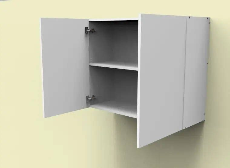Top Above Microwave and Fridge Double Door Cabinet - Photo 1