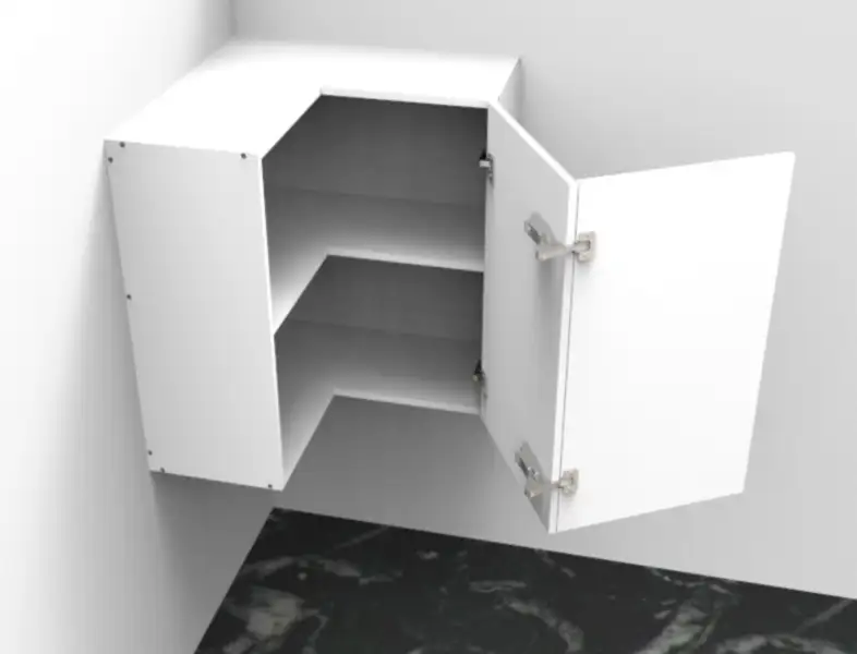 Top Left Corner Bi-Fold Door Cabinet - Photo 1